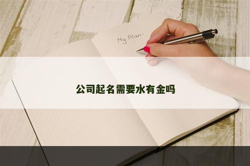 公司起名需要水有金吗