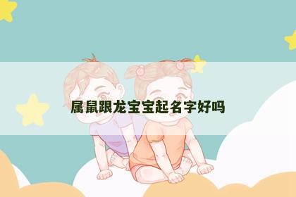 属鼠跟龙宝宝起名字好吗