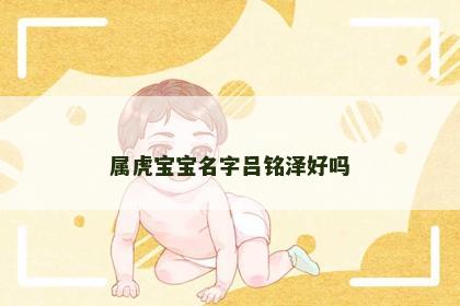 属虎宝宝名字吕铭泽好吗