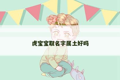 虎宝宝取名字属土好吗