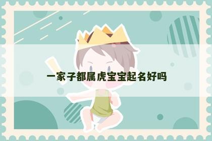 一家子都属虎宝宝起名好吗