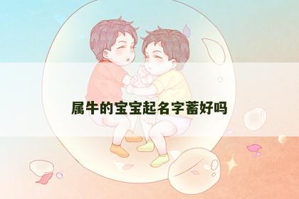 属牛的宝宝起名字蓄好吗