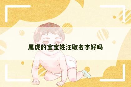 属虎的宝宝姓汪取名字好吗