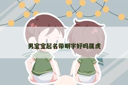 男宝宝起名带明字好吗属虎