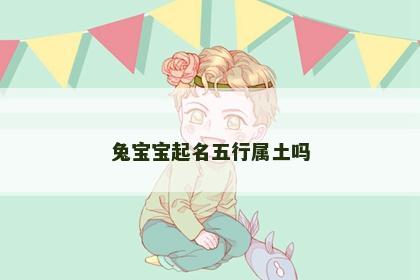 兔宝宝起名五行属土吗