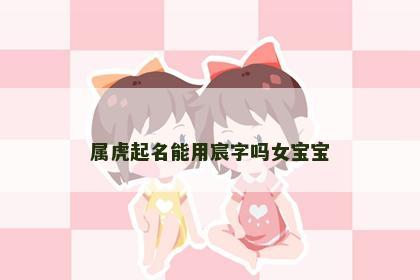 属虎起名能用宸字吗女宝宝