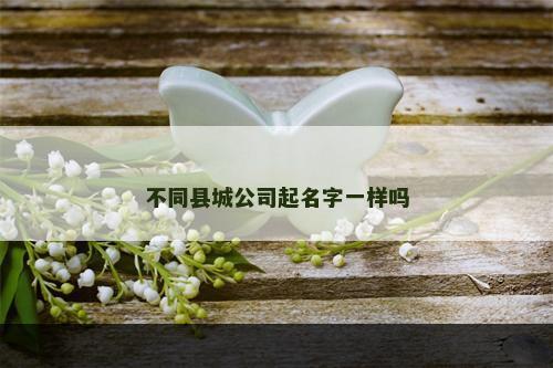 不同县城公司起名字一样吗