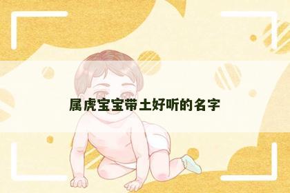 属虎宝宝带土好听的名字
