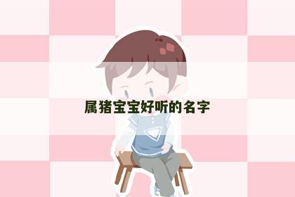 属猪宝宝好听的名字