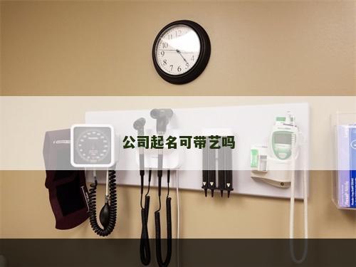 公司起名可带艺吗