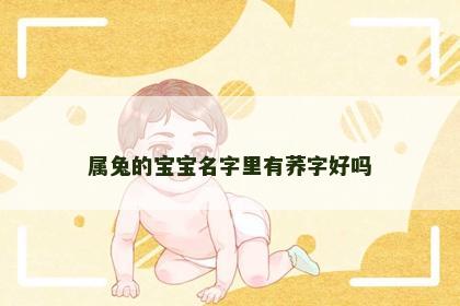 属兔的宝宝名字里有荞字好吗
