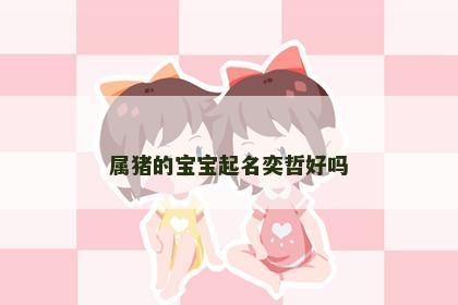 属猪的宝宝起名奕哲好吗