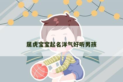 属虎宝宝起名洋气好听男孩
