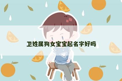 卫姓属狗女宝宝起名字好吗