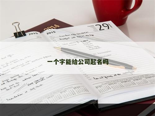 一个字能给公司起名吗