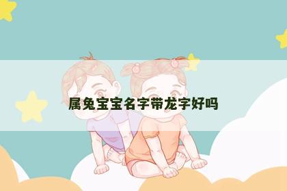 属兔宝宝名字带龙字好吗