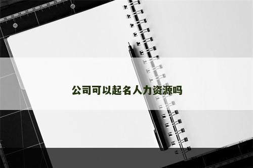 公司可以起名人力资源吗