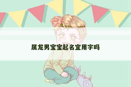 属龙男宝宝起名宜用字吗