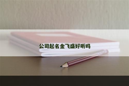 公司起名金飞盛好听吗