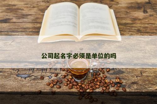 公司起名字必须是单位的吗