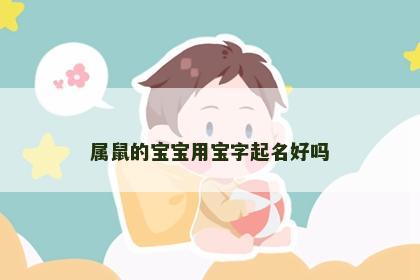 属鼠的宝宝用宝字起名好吗